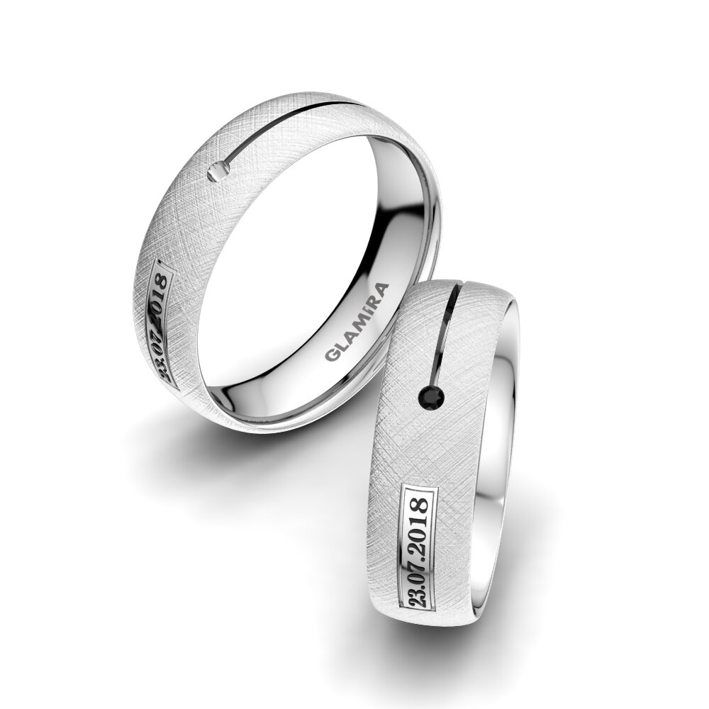Black Onyx Wedding Ring Alluring Night 6 mm