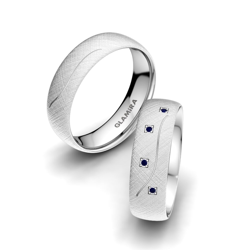 Sapphire Wedding Ring Brilliant Touch 6 mm