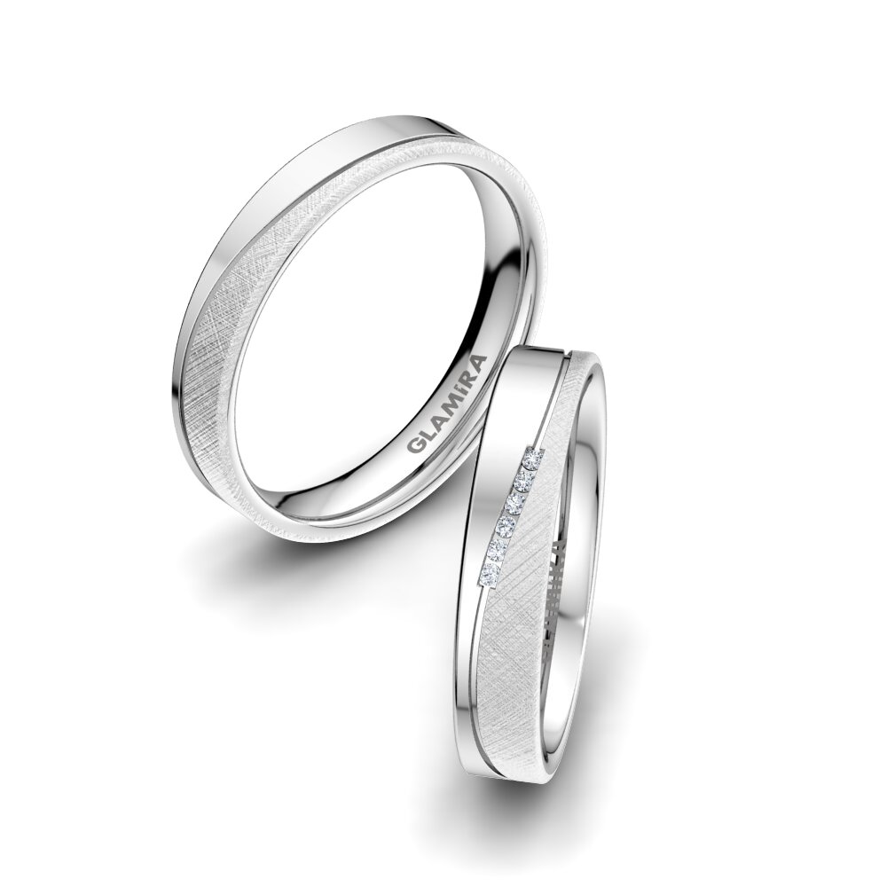 Diamante cultivado en laboratorio Anillo de boda Shining Energy 4 mm