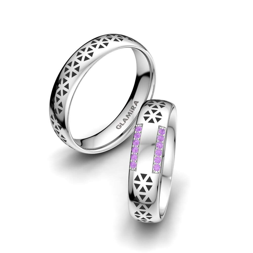 Anillo de boda Charming Spring 5 mm Amatista