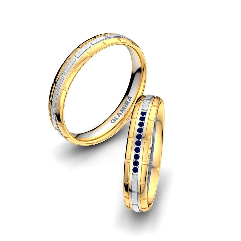 Sapphire Wedding Ring Glamour Queen 4 mm