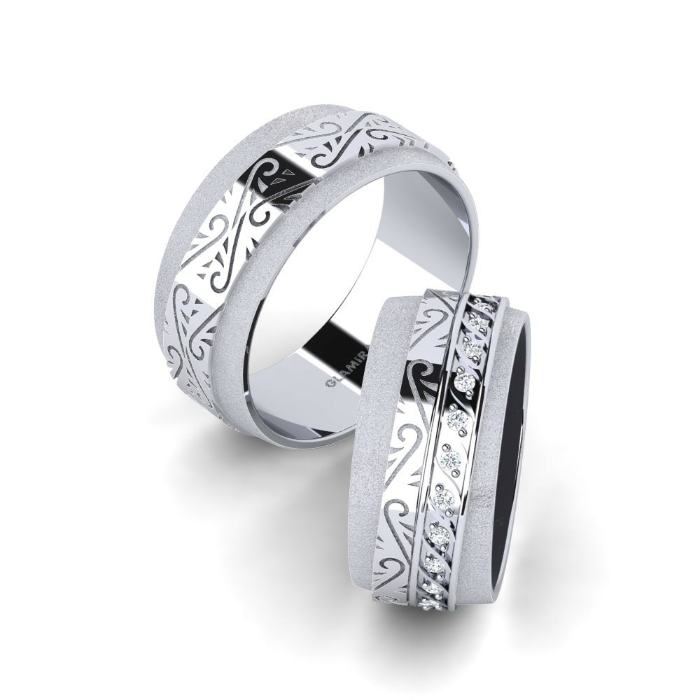 Exclusive Wedding Rings Mystic Winter 585 White Gold Zirconia