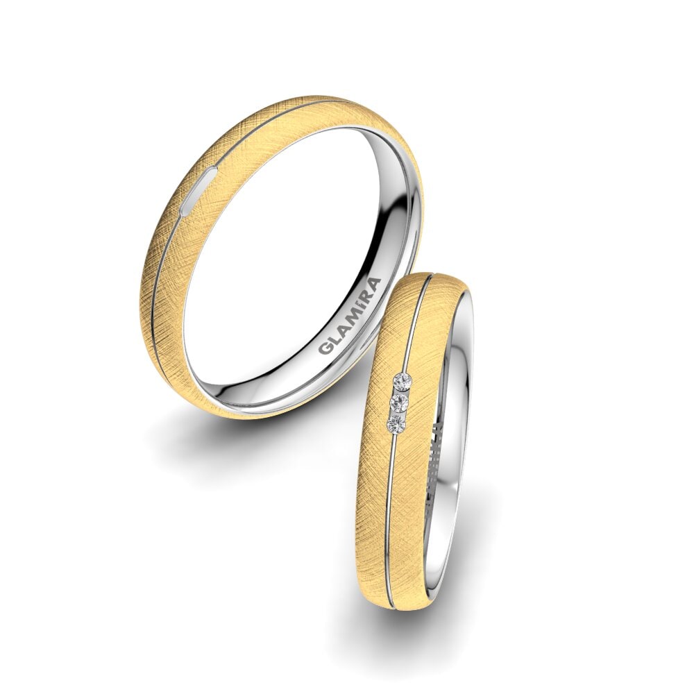 Diamant-saffier Trouwring Unique Dream 4 mm