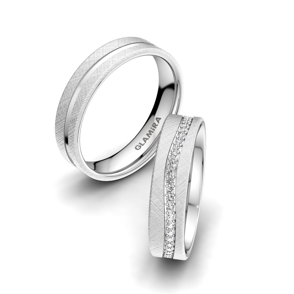 White sapphire Wedding Ring Marvelous Darling 5 mm