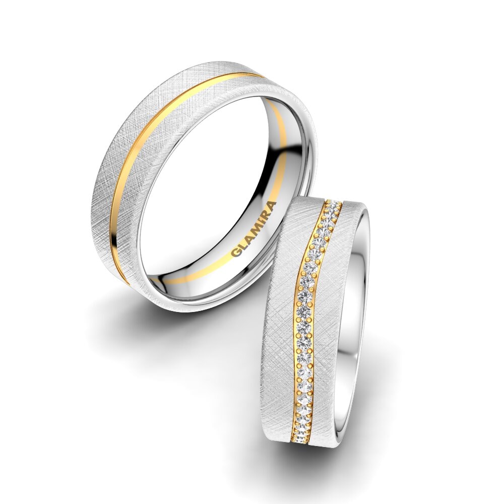White sapphire Wedding Ring Marvelous Darling 6 mm