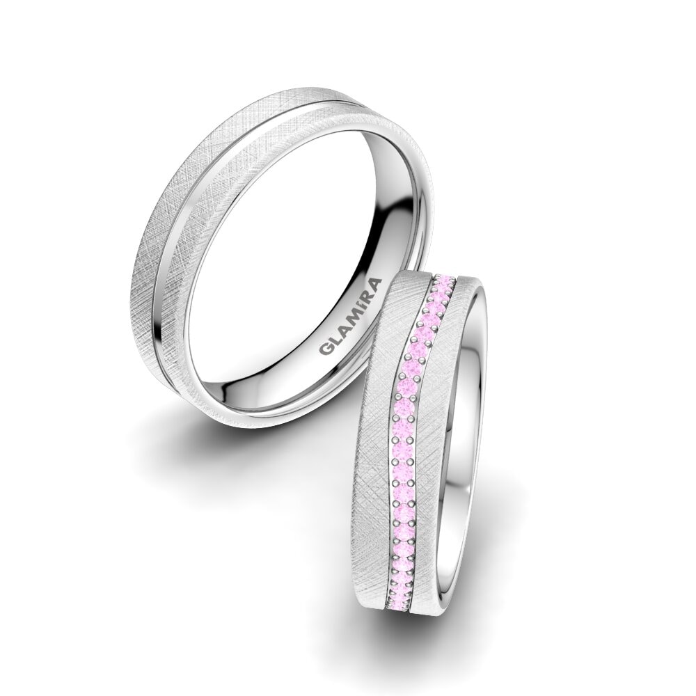 Zafiro Rosado Anillo de boda Marvelous Darling 5 mm