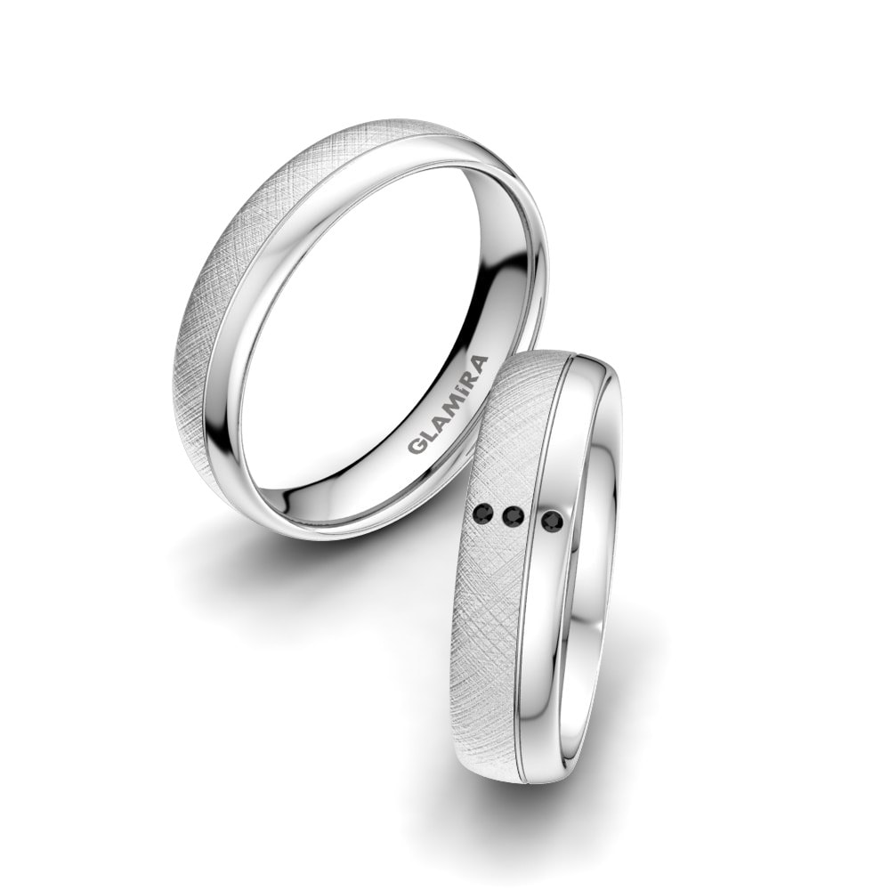 Zwarte Diamant Trouwring Noble Soul 5 mm