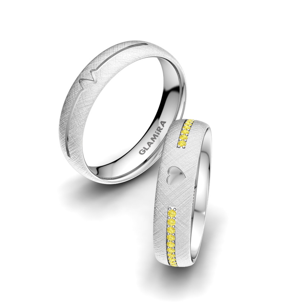 Twinset Yellow Sapphire Wedding Rings