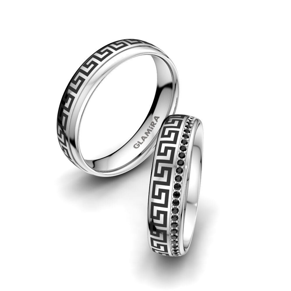 Zwarte Diamant Trouwring Essential Happiness 5 mm