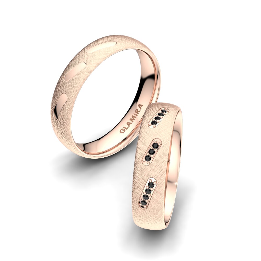 Zwarte Diamant Trouwring Infinite Light 5 mm