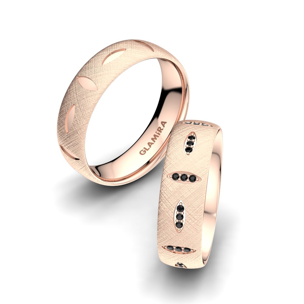 Zwarte Diamant Trouwring Mystic Core 6 mm