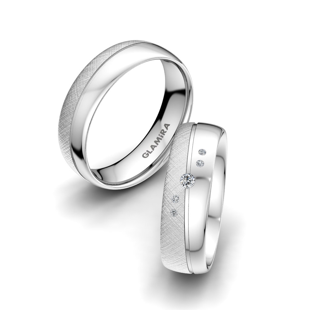 Order Stylish 950 Palladium Wedding Rings GLAMIRA.ae