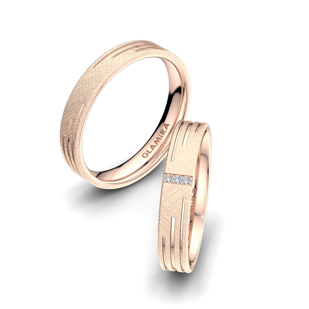 Lab Grown Diamond Wedding Ring Shimmering Road 4 mm