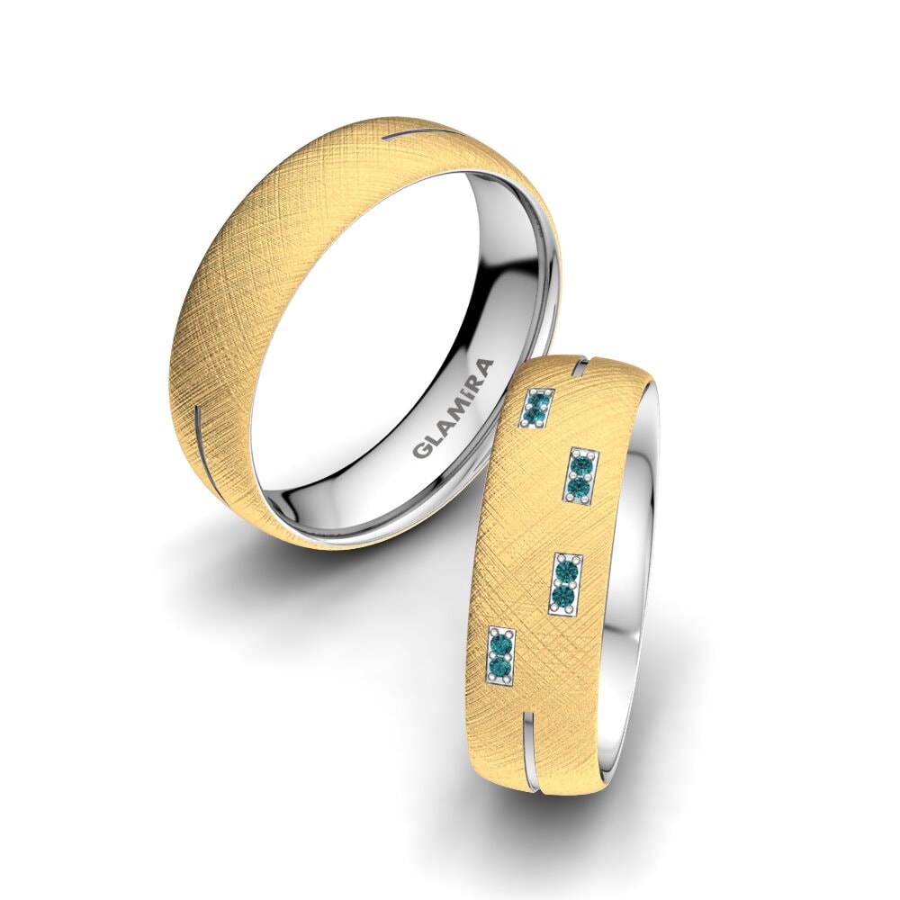 Blauwe Diamant Trouwring Splendid Future 6 mm