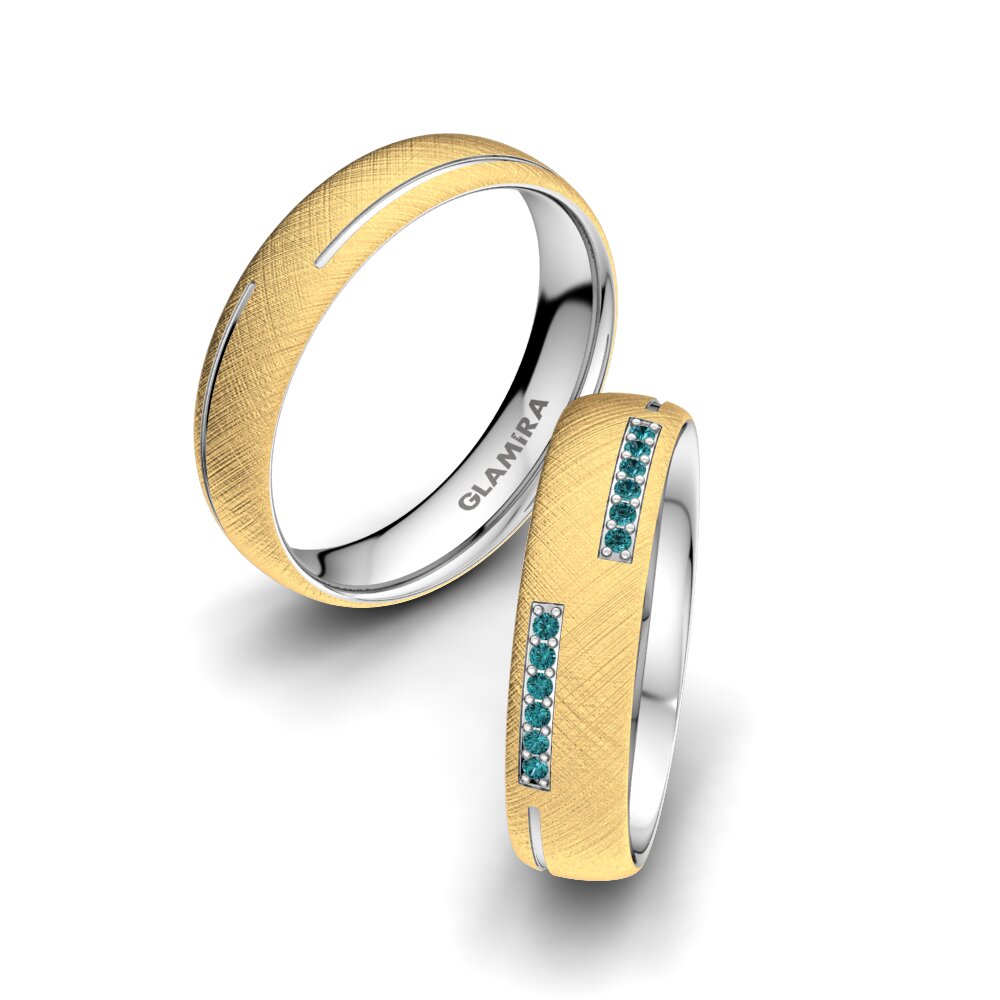 Blauwe Diamant Trouwring Splendid Life 5 mm