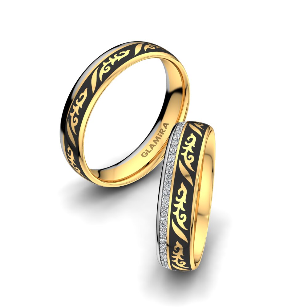 Zirkoon Trouwring Noble Leaf 5 mm