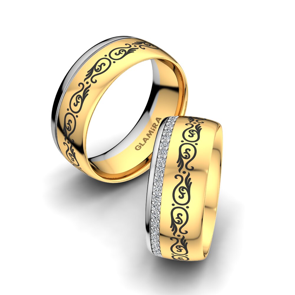 Zirkoon Trouwring Noble Garden 8 mm