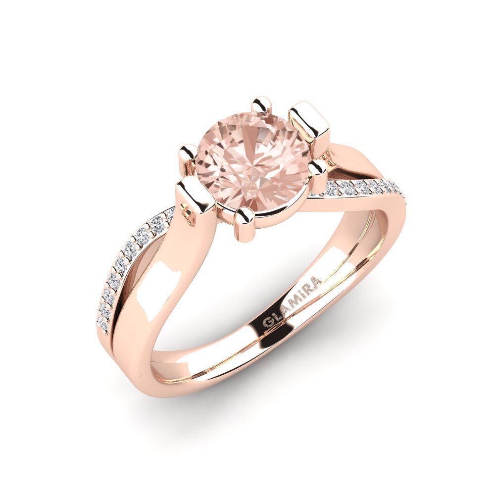 14ct Rose Gold Morganite Ring Gwendy