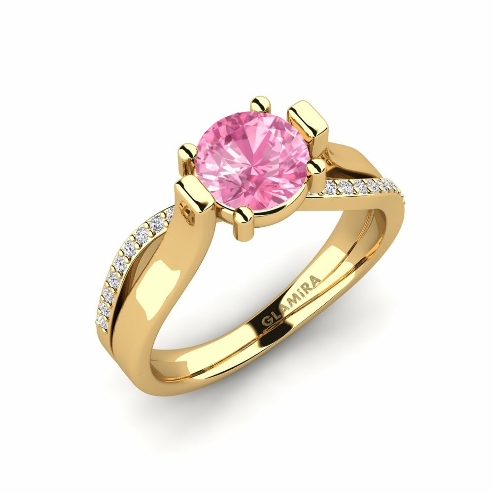 1 Carat Pink Sapphire Ring Gwendy