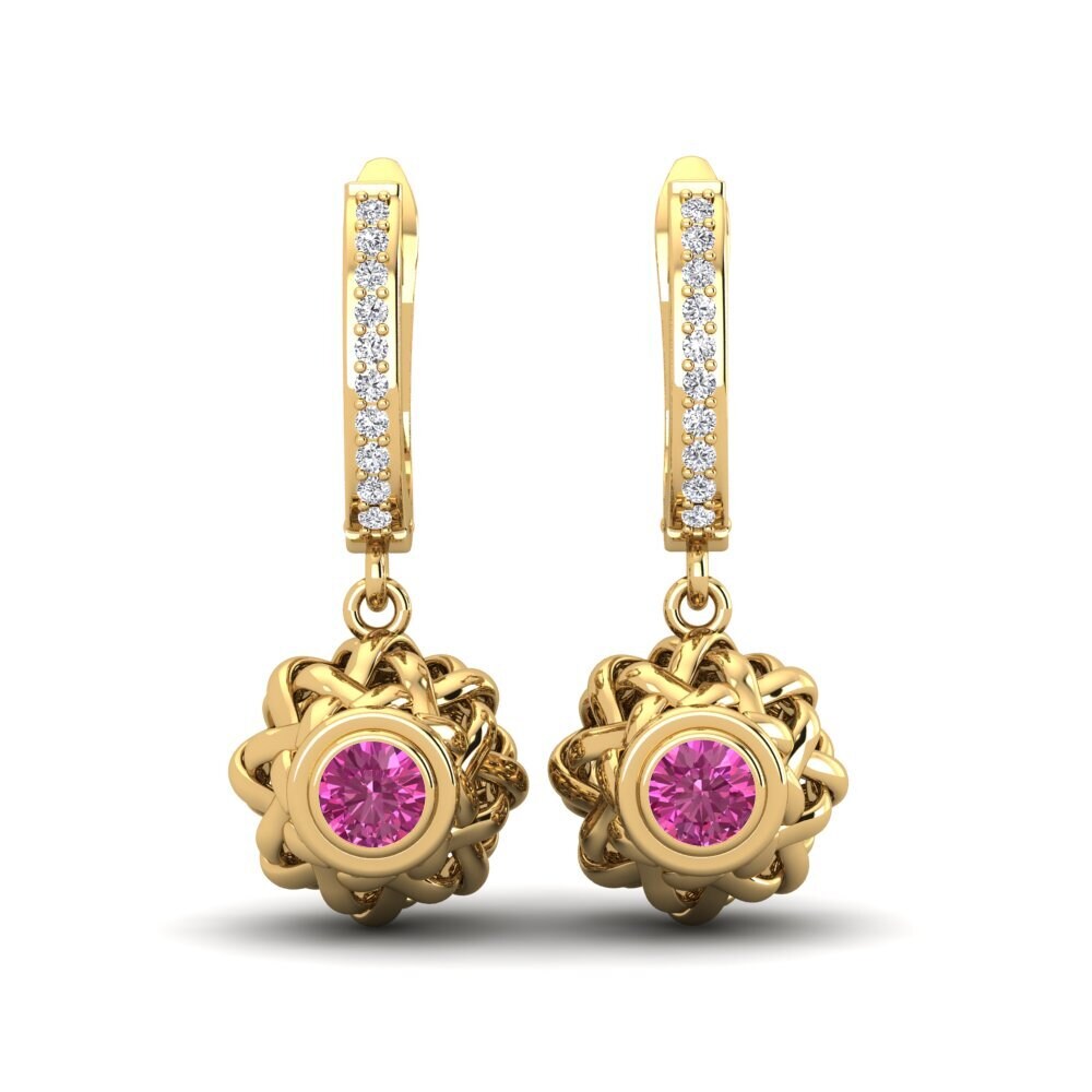 Pink Topaz Women's Earring Gwenna