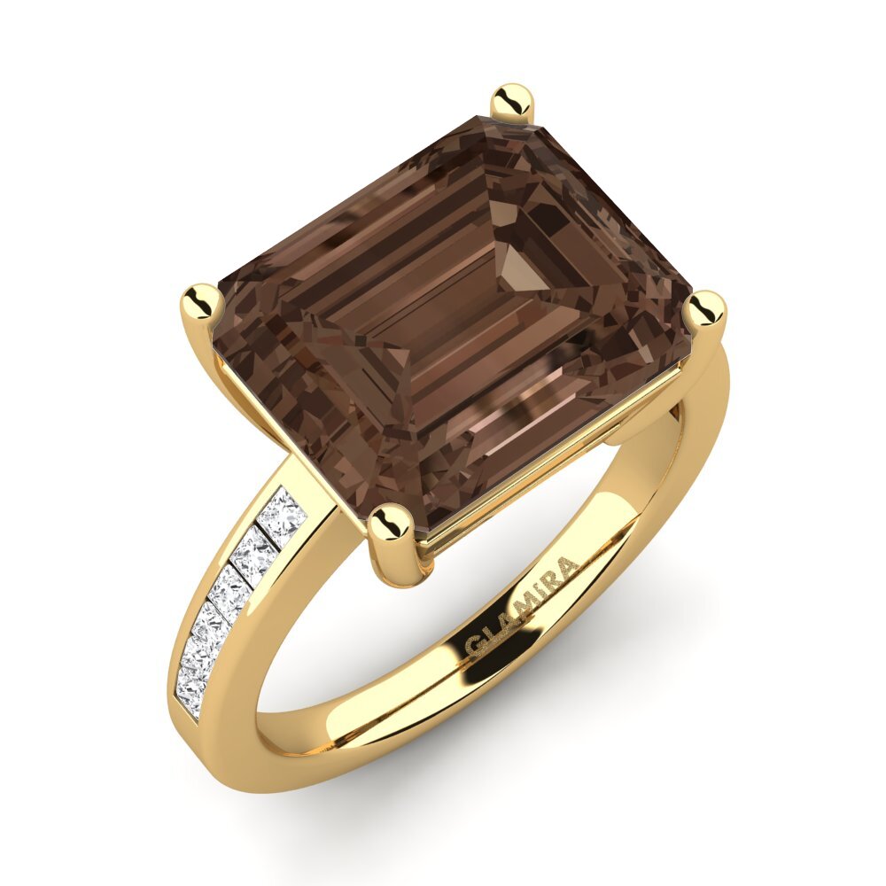 14k Oro Amarillo Anillo Gwenora
