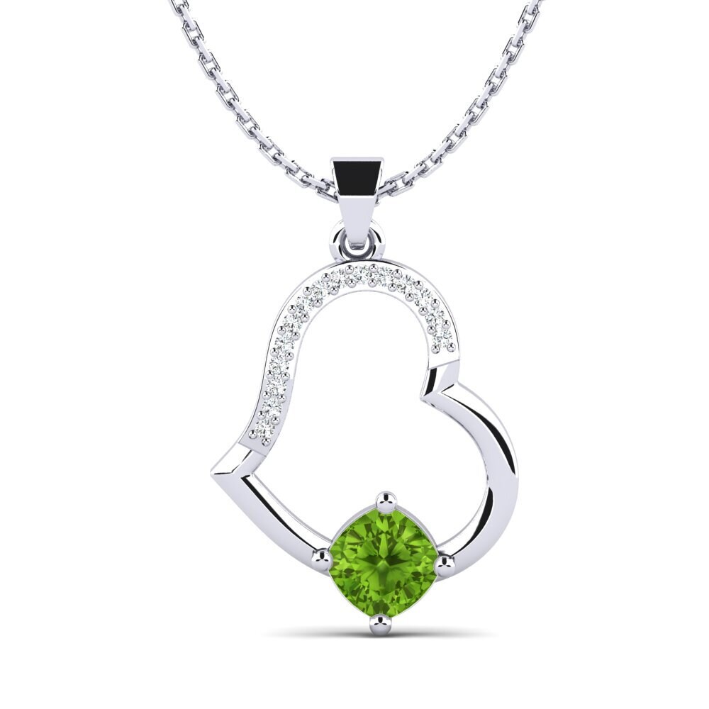 Cushion Peridot Women's Pendant Hadalie