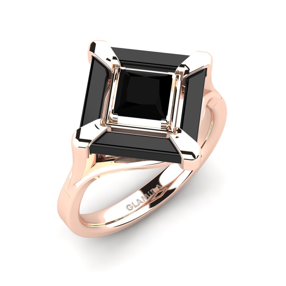 Black Onyx 14k Rose Gold Ring Hagans