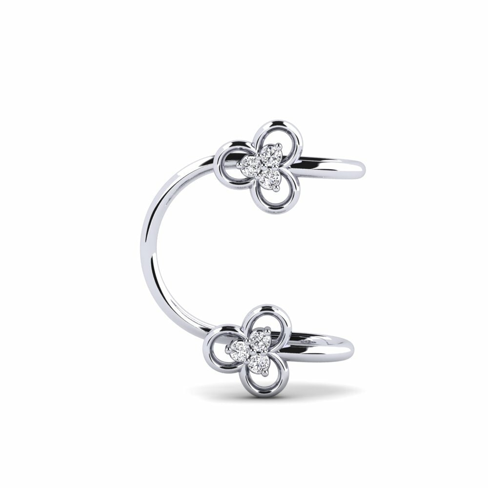 White Silver Women's Earring Hagemann