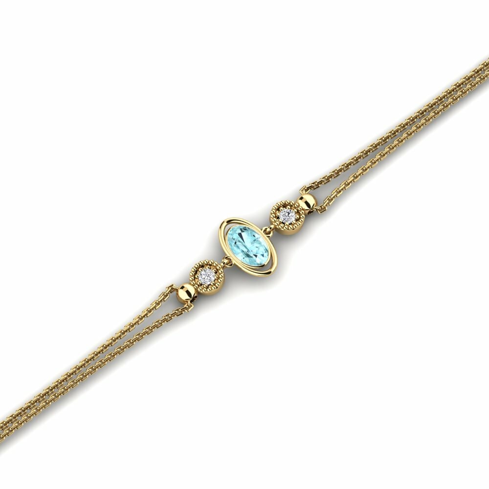 18K Geel Goud Dames Armband Haircut