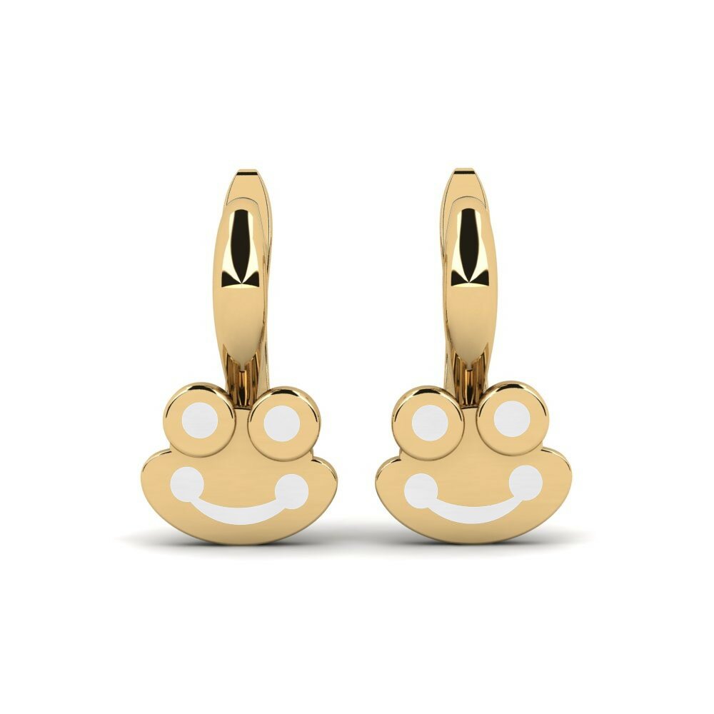 9k Yellow Gold Kid's Earring Hajron