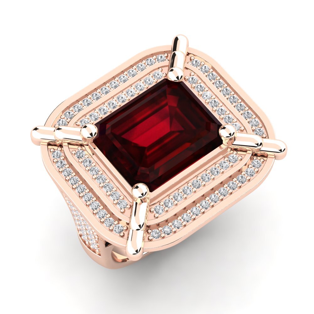 9K Rose Gold Men's Ring Haldis