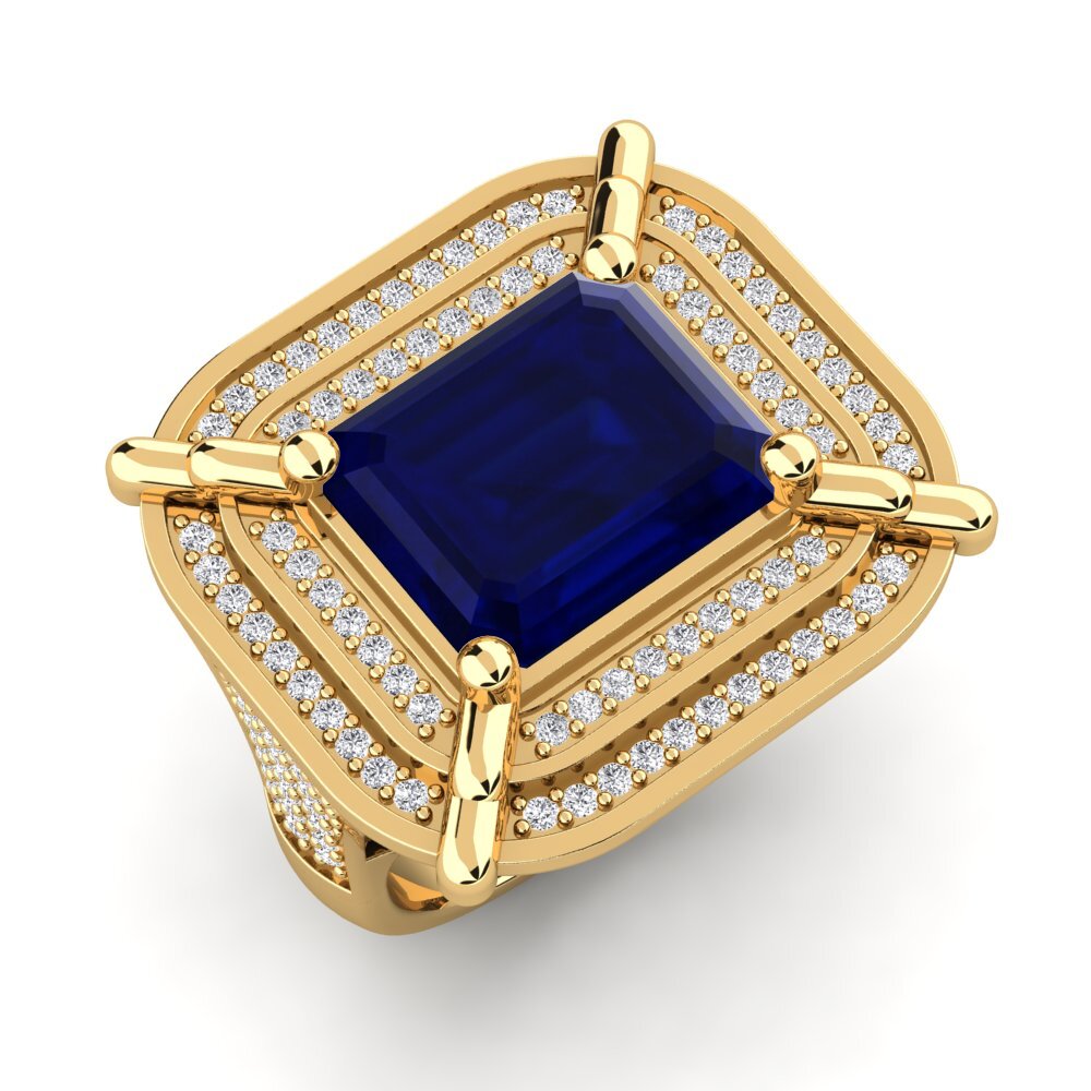 Saphir Herrenring Haldis