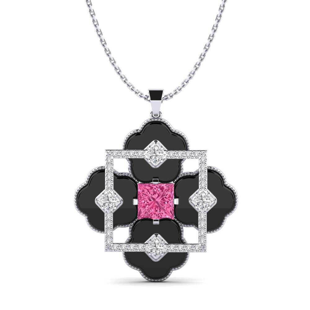 950 Platinum Pink Tourmaline Women's Pendant Hale