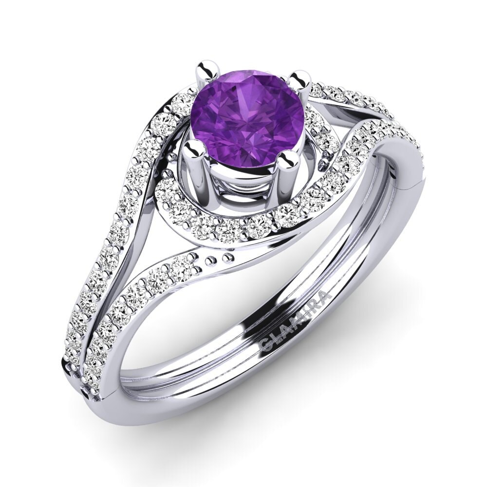 Amethyst Engagement Ring Halette