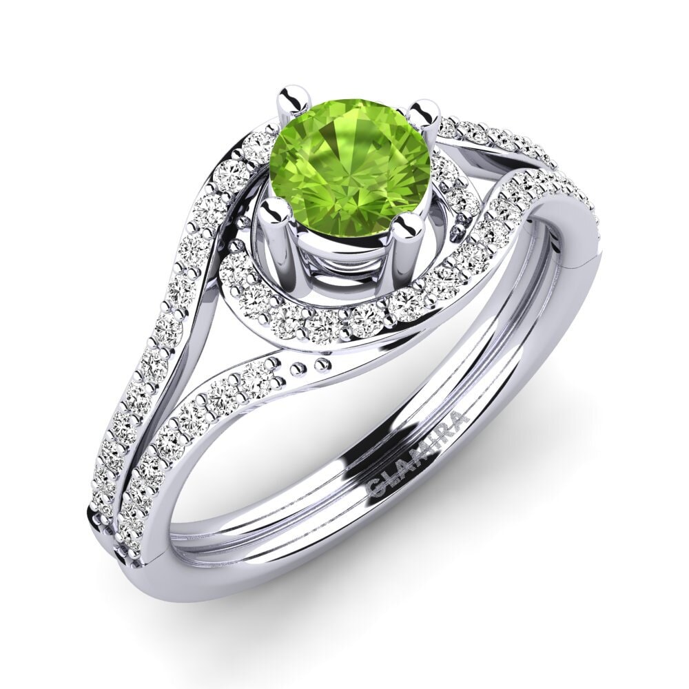Peridot Engagement Ring Halette