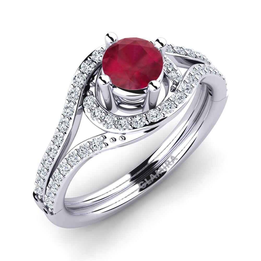 Ruby Engagement Ring Halette