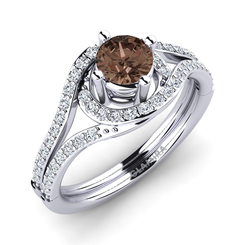 Smoky Quartz Engagement Ring Halette