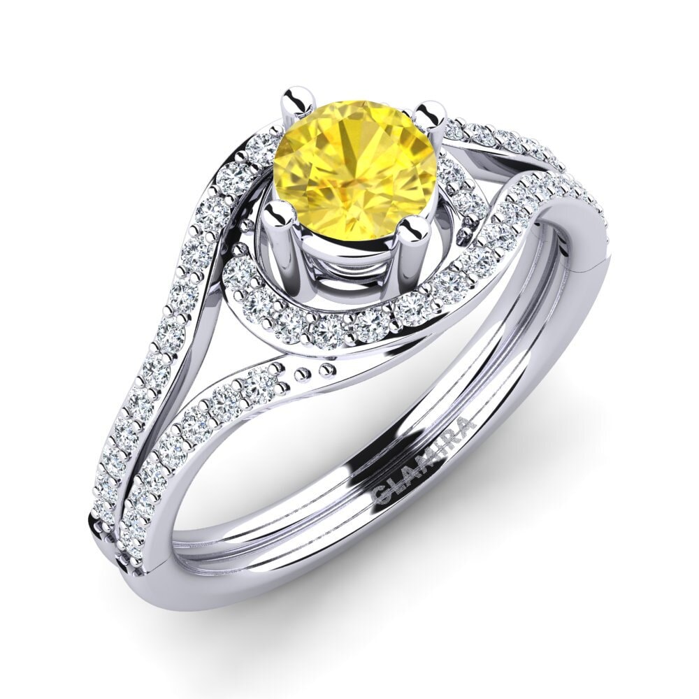 Yellow Sapphire Engagement Ring Halette