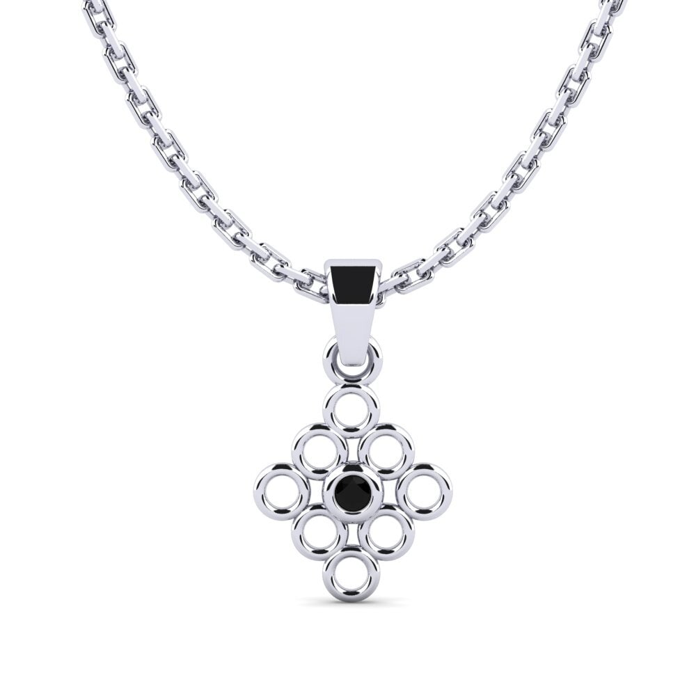 Diamante Negro Colgante de Mujer Haloka