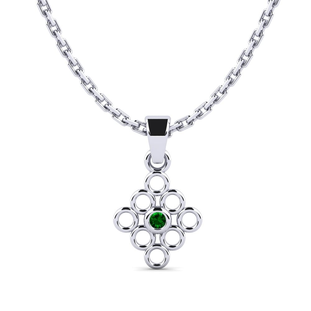 Circonita Verde Colgante de Mujer Haloka
