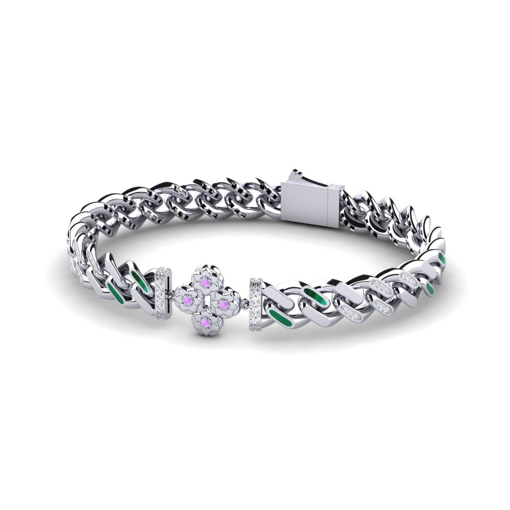 Round Amethyst Women's Bracelet Hambingin