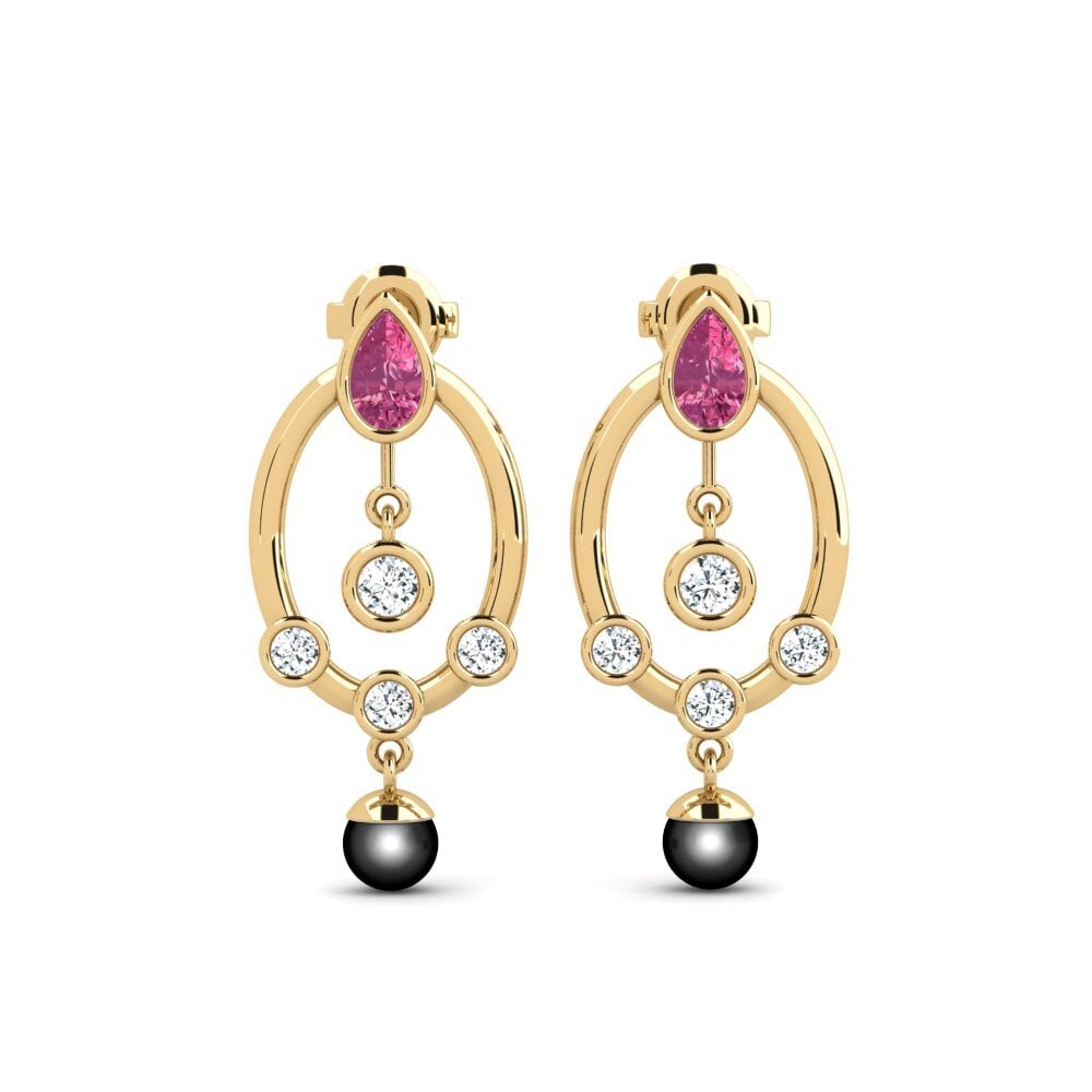Pink Tourmaline Women's Earring Hamin