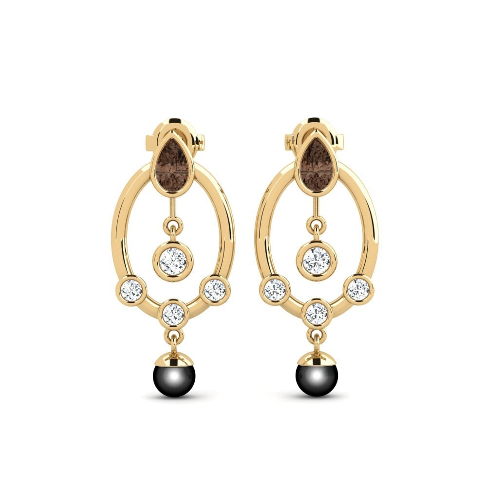 Smoky Quartz Women's Earring Hamin