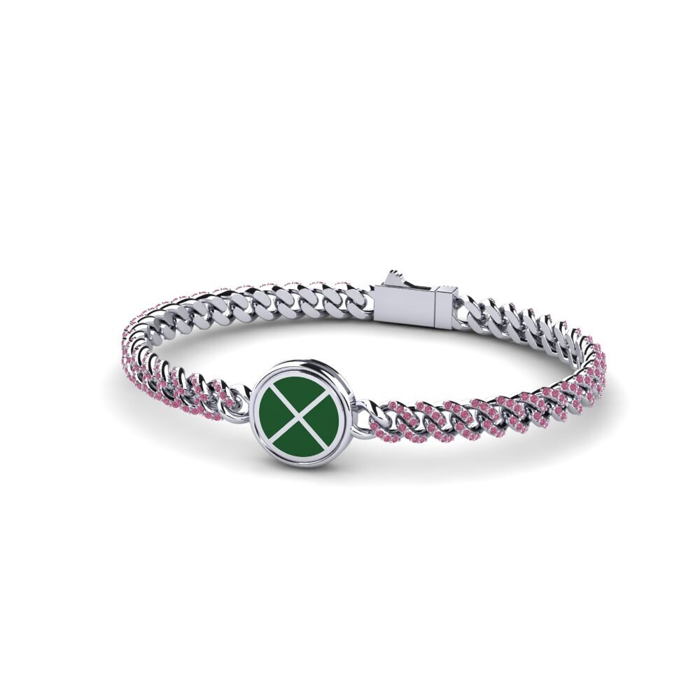 Rhodolite Garnet Women's Bracelet Hamletisa