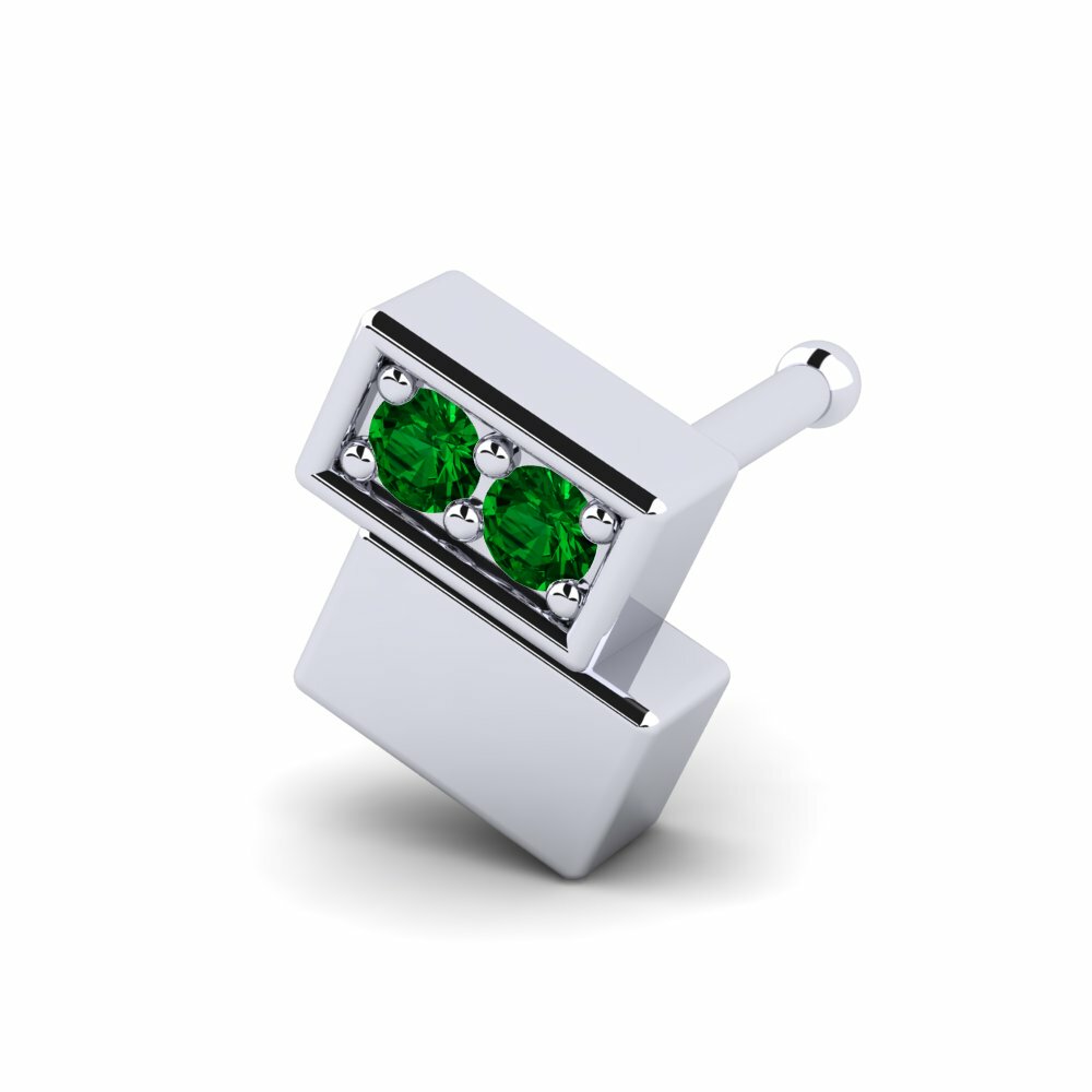 Groene Zirkoon Neus Pin Hanker
