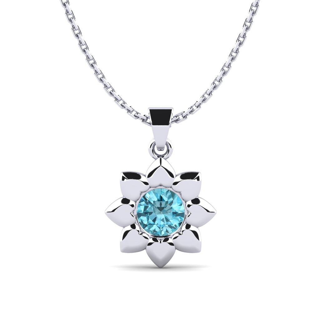 Circón Azul Colgante de Mujer Hankin