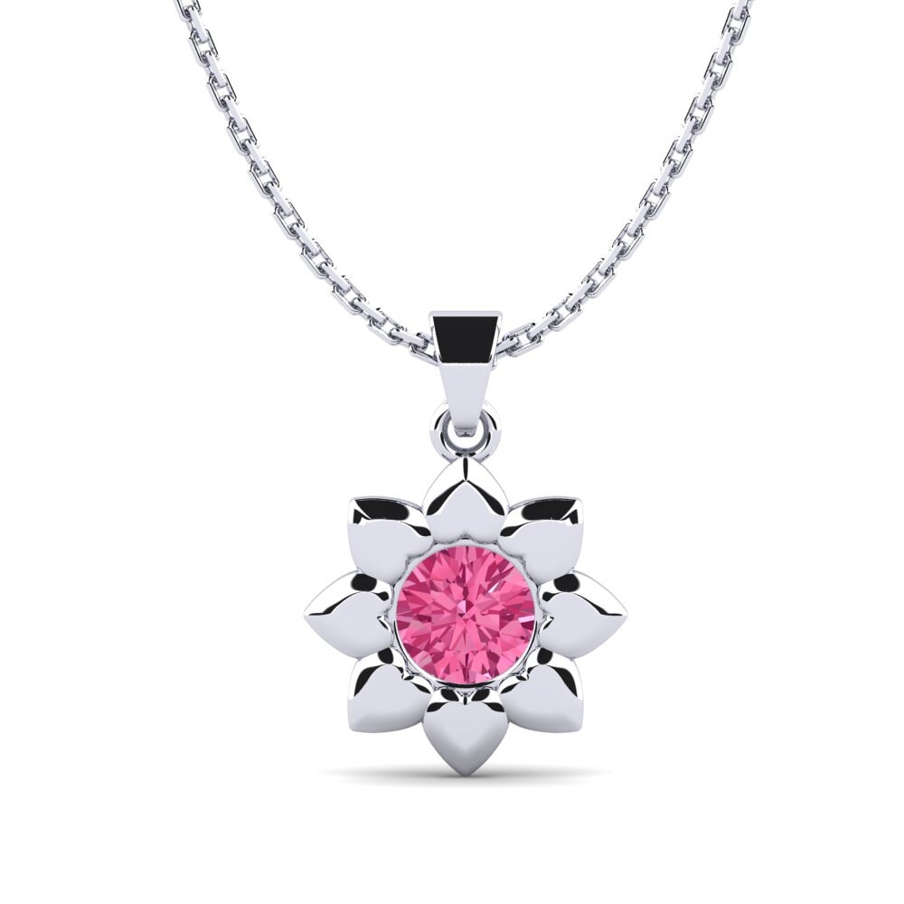Turmalina rosa Colgante de Mujer Hankin