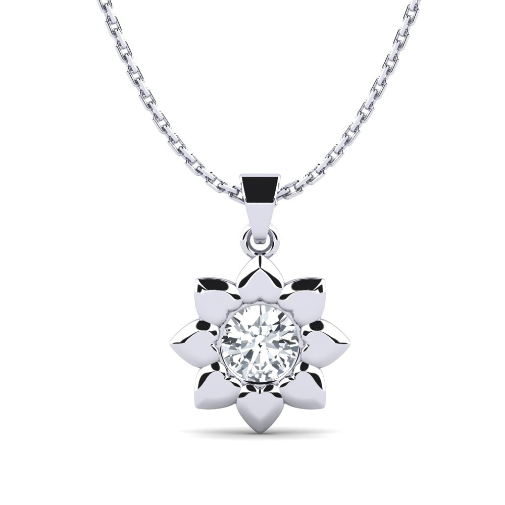 Circón Blanco Colgante de Mujer Hankin