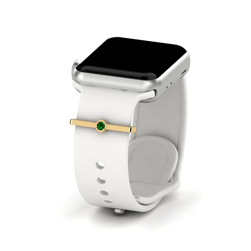 Accesorios para Apple Watch® Happify Oro Amarillo 585 Swarovski Verde
