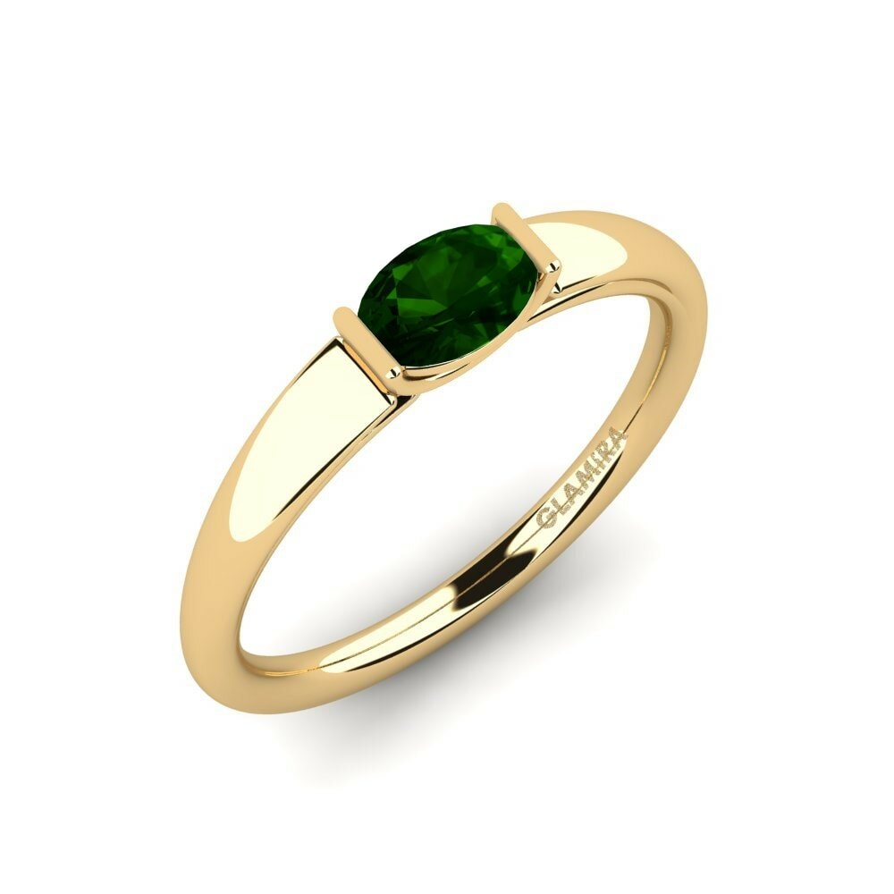 Turmalina Verde Anel de noivado Harew